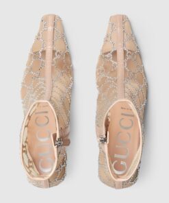 Gucci Beige Heeled Ankle boots For Women – 750228 F13B0 9941 - Image 4