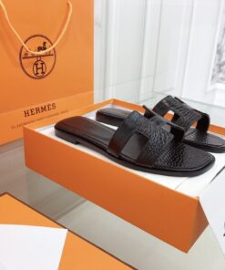 Alternative view of Hermes Oran Sandals Black For Women