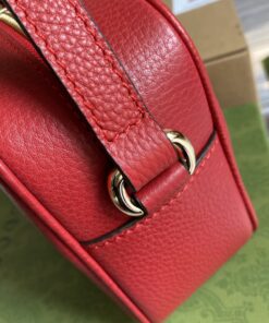Gucci Soho Small Disco Bag Red For Women, Shoulder And Crossbody Bags 8in/21cm GG 308364 - Image 7