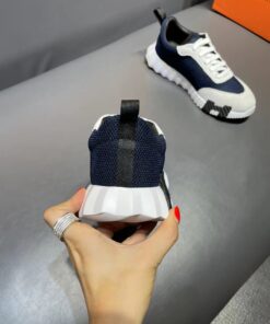 Hermes Bouncing Sneakers Dark Blue For Men - Image 6
