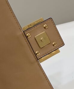 Fendi Baguette Shoulder Bag 10.6in 27cm Brown Gold Hardware For Women FF 8BR600 - Image 3