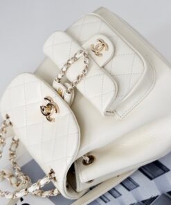 Chanel Backpack White For Women 7 in/18cm - Image 7