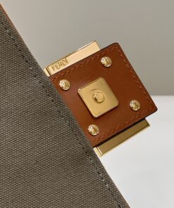 Fendi Baguette Khaki For Women, Women’s Handbags, Shoulder And Crossbody Bags, 10.6in/27cm FF 8BR600 - Image 5