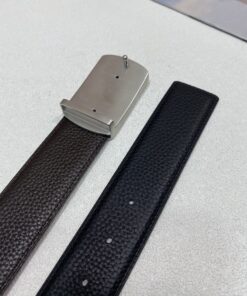 Alternative view of Louis Vuitton Initiales Reversible 40mm Belt Silver Hardware For Men