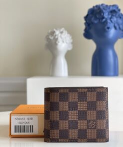 Louis Vuitton Amerigo Wallet Damier Ebene For Men 4.7in/11.5cm