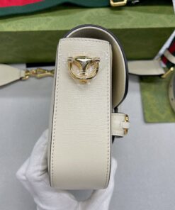 Gucci Horsebit 1955 Mini Bag White For Women, Women’s Bags 8in/20.5cm GG 658574 18YSG 9068 - Image 15