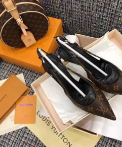 Alternative view of Louis Vuitton Chérie Slingback Pump 1A5BPP Brown For Women