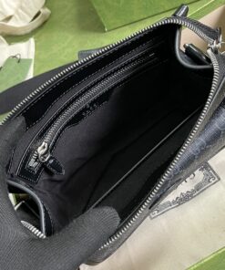 Gucci Messenger Bag With Interlocking G Black Supreme Canvas For Men 8in/21cm 674164 92THN 1000 - Image 10
