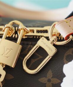Louis Vuitton Speedy Bandouliere 20 Top Handle Bag 7.9in/ 20cm Black Monogram Canvas Gold Hardware For Women M46234 - Image 10