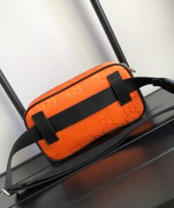 Gucci Gucci Off The Grid Belt Bag Orange GG ECONYL® For Men  9.5in/24cm GG - Image 8