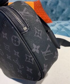Louis Vuitton Bumbag Monogram Eclipse Canvas For Men, Men’s Belt Bags 11in/28cm LV M42906 - Image 4