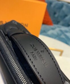 Louis Vuitton Bumbag Monogram Eclipse Canvas For Men, Men’s Belt Bags 11in/28cm LV M42906 - Image 12