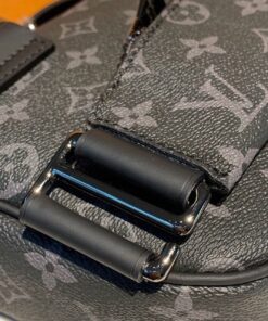 Louis Vuitton Bumbag Monogram Eclipse Canvas For Men, Men’s Belt Bags 11in/28cm LV M42906 - Image 9