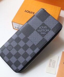 Alternative view of Louis Vuitton Zippy Wallet Vertical Damier Graphite For Men 7.9in/20cm