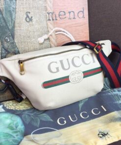 Alternative view of Gucci Print Waist Belt Bag White For Women And Men 15in/39cm GG 530412