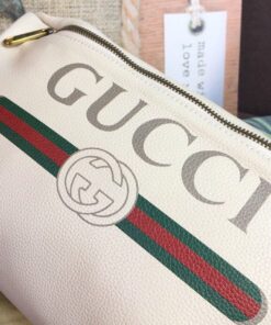 Gucci Print Waist Belt Bag White For Women And Men 15in/39cm GG 530412 - Image 5