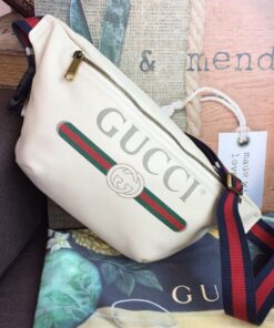 Gucci Print Waist Belt Bag White For Women And Men 15in/39cm GG 530412 - Image 4