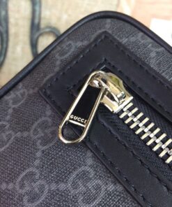 Gucci GG Black Belt Bag Black/Grey Soft GG Supreme Crafted for Men 9in/24cm GG 474293 K9RRN 1095 - Image 3