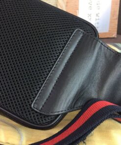 Gucci GG Black Belt Bag Black/Grey Soft GG Supreme Crafted for Men 9in/24cm GG 474293 K9RRN 1095 - Image 6