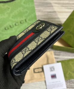 Gucci Ophidia GG Wallet Beige and Blue For Men 4.3in/11cm GG 597606 96IWN 4076 - Image 9