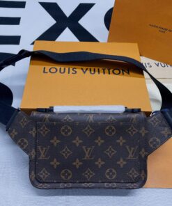 Louis Vuitton S-Lock Sling Monogram Macassar Black For Men, Crossbody Bags 8.3in/21cm LV M45807 - Image 11
