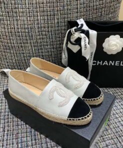 Chanel Espadrilles White/Black For Women, Women’s Shoes G29762