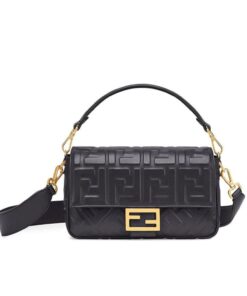 Fendi Baguette Black For Women, Shoulder And Crossbody Bags 10.6in/27cm FF 8BR600A72VF15ZW