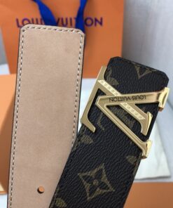 Alternative view of Louis Vuitton Initiales LV Belt 40mm Monogram Canvas Gold Hardware For Men