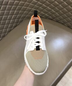 Hermes Depart Sneakers White/ Light Grey For Men - Image 5