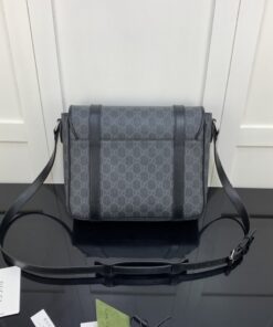 Gucci Messenger Bag Black For Men 11in/28cm GG 658542 KGDHN 1000 - Image 8