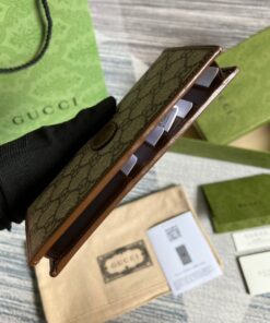 Gucci Marmont Long ID Wallet With Interlocking G Brown For Men 7in/18cm GG - Image 8