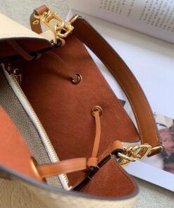 Louis Vuitton NeoNoe MM Bucket Bag Monogram Empreinte Creme For Women, Shoulder Bags 10.2in/26cm LV M45307 - Image 9