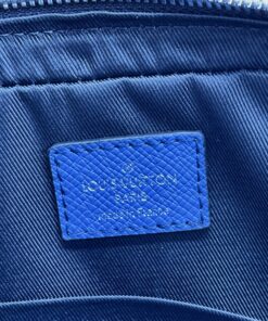 Louis Vuitton Trio Messenger Monogram Canvas And Taiga Cobalt Blue For Men, Men’s Bags, Shoulder And Crossbody Bags 9.8in/ 25cm LV M30848 - Image 8