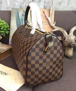 Louis Vuitton Speedy 35 Damier Ebene Canvas For Women, Women’s Handbags, Travel Bags 13.8in/35cm LV N41363 - Image 8