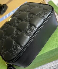 Gucci Matelasse Shoulder Bag Black For Women, Women’s Bags 8.5in/22cm GG 702234 UM8HG 1046 - Image 9