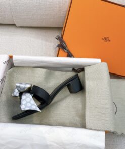Hermes Oasis Sandal Black For Women H151215Z - Image 5