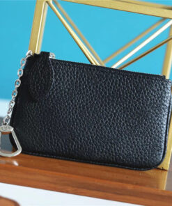 Louis Vuitton Key Pouch Mahina Black For Women, Women’s Wallets 5.1in/13cm M69532 - Image 7