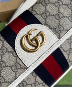 Gucci Ophidia Belt Bag Beige And Ebony GG Supreme Canvas, A Material With Low Environmental Impact 8.7in/22cm GG 674081 96IWT 9794 - Image 13