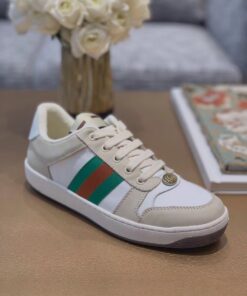 Alternative view of Gucci Screener With Web Sneakers Beige/ White For Women