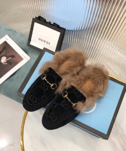 Alternative view of Gucci Princetown Slipper Mules By Velvet Black For Women