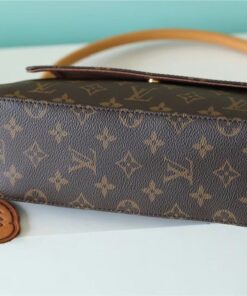 Louis Vuitton Mini Looping Flap Shoulder Bag Monogram For Women 9.4in/24cm Brown LV M51147 - Image 4