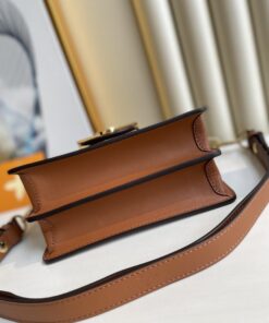 Louis Vuitton Mini Dauphine Crossbody Bag 7.9in/ 20cm Brown Monogram Canvas Gold Hardware For Women M45959 - Image 5