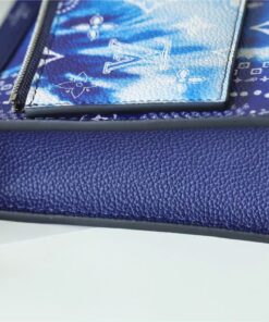 Louis Vuitton Gaston Wearable Wallet Monogram Blue For Men, Men’s Bags, Shoulder And Crossbody Bags 8.7in/22cm LV M81431 - Image 10