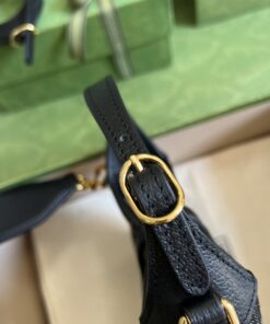 Gucci Jackie 1961 Mini Shoulder Bag Black And Ivory GG Denim Jacquard For Women 7.5in/19cm GG 685127 UN3AG 1294 - Image 12