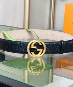 Gucci GG Marmont Reversible Belt Black, Women Belt