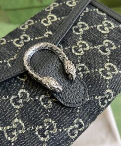Gucci Dionysus GG Mini Chain Bag Black And Ivory GG Denim Jacquard For Women 8in/20cm 401231 UN3BN 1274 - Image 6
