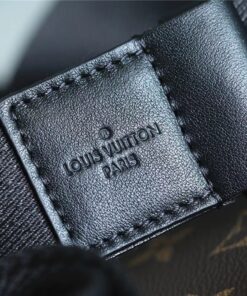 Louis Vuitton S-Lock Sling Monogram Macassar Black For Men, Crossbody Bags 8.3in/21cm LV M45807 - Image 14