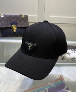 Prada Drill Baseball Cap Black Prada Cap - Image 3