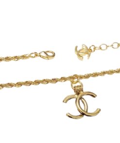 Chanel CC Logo Necklace Gold For Women
