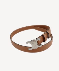 Celine Triomphe 25mm Belt Brown For Women
